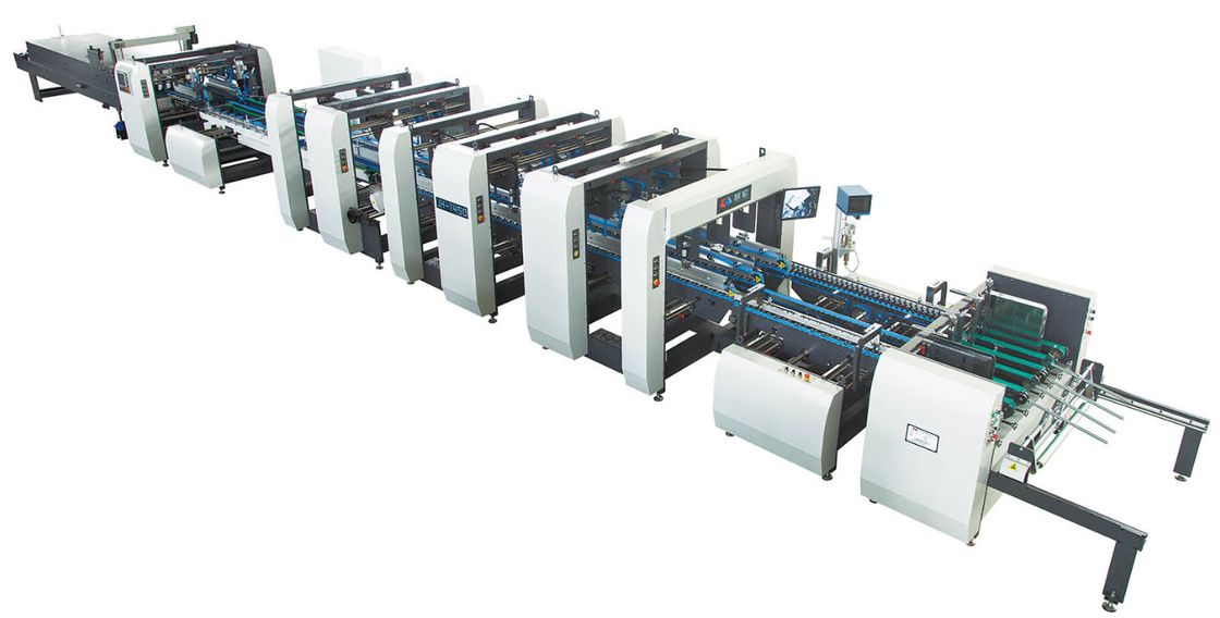 300-800gsm Máquina automática de encolado de carpetas encoladora de carpetas de cartón corrugado de cinco capas