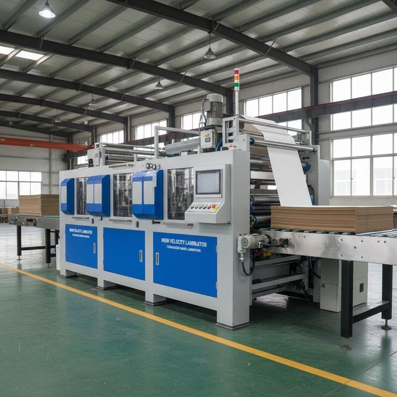 Equipo de laminador de flauta de alta velocidad de alta velocidad para procesos de laminación de cartón ondulado